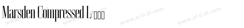 Marsden Compressed L字体转换
